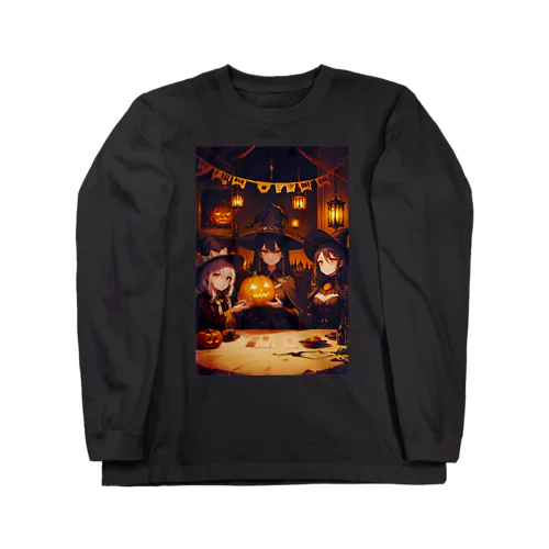 Halloween Journey　-Ghost side-　〜カボチャが照らす一年で最も不気味で騒がしい夜の旅〜　No.6「Weird Sisters」 ロングスリーブTシャツ