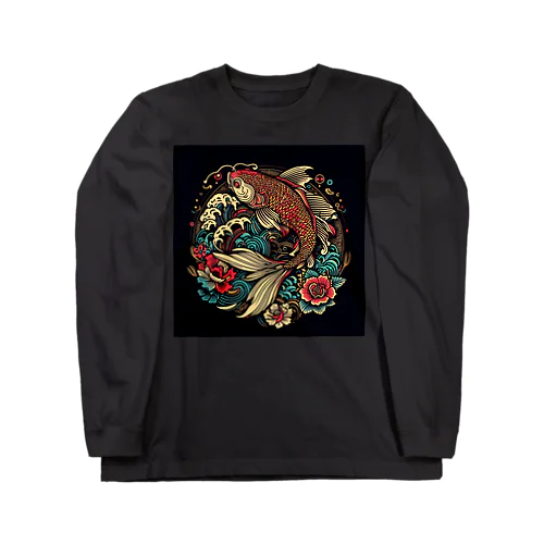 メダカ和柄　 Long Sleeve T-Shirt