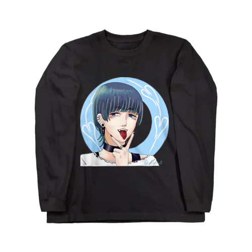 サブカル男子スカイブルー Long Sleeve T-Shirt