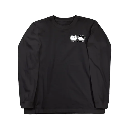 兄弟ねこのまんまるフェイス Long Sleeve T-Shirt