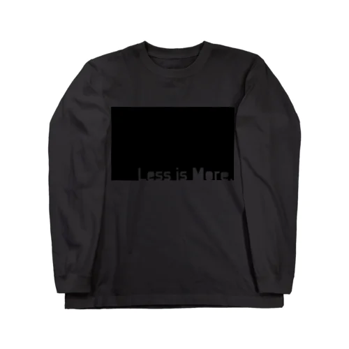 漆黒のミニマルデザイン Long Sleeve T-Shirt