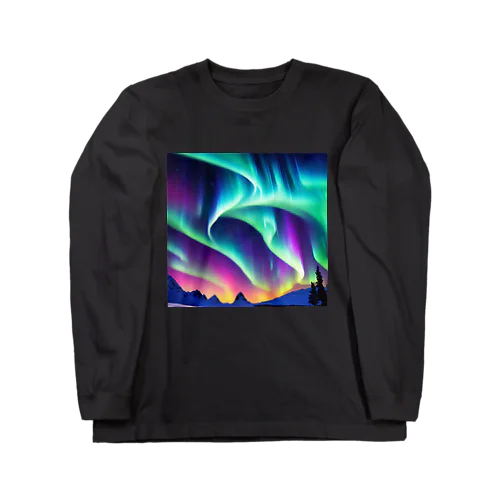 北極のオーロラ Long Sleeve T-Shirt