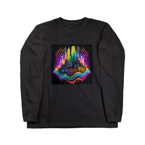 サイバーパンク都市 Long Sleeve T-Shirt