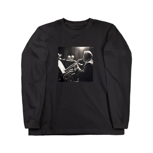 ビンテージ風熟したソロ演奏 Long Sleeve T-Shirt