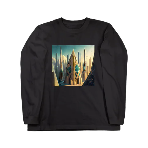 ジオメトリック都市 Long Sleeve T-Shirt