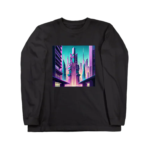 サイバーパンク都市 Long Sleeve T-Shirt