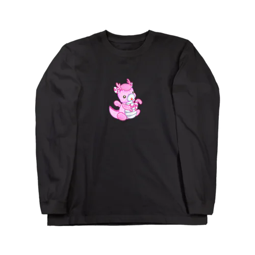 キャンディードラゴン　桃 Long Sleeve T-Shirt