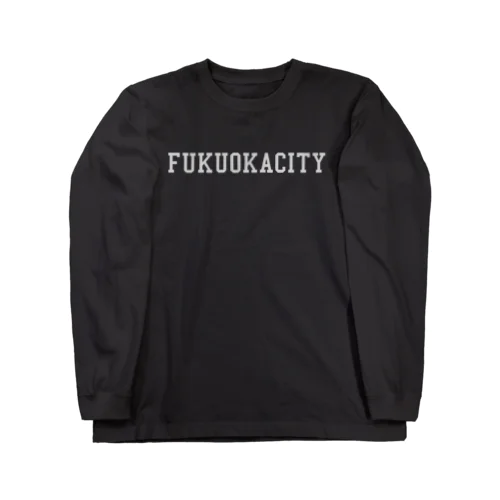 Fukuokacity white ロングスリーブTシャツ