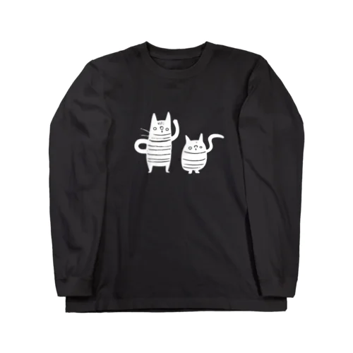 くろねこずホワイト Long Sleeve T-Shirt