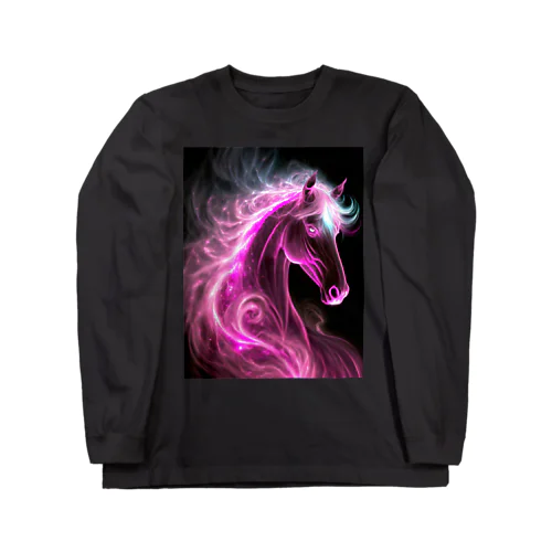 Ruby Flame Horse Long Sleeve T-Shirt