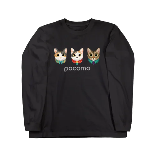 pocomo face T ロングスリーブTシャツ