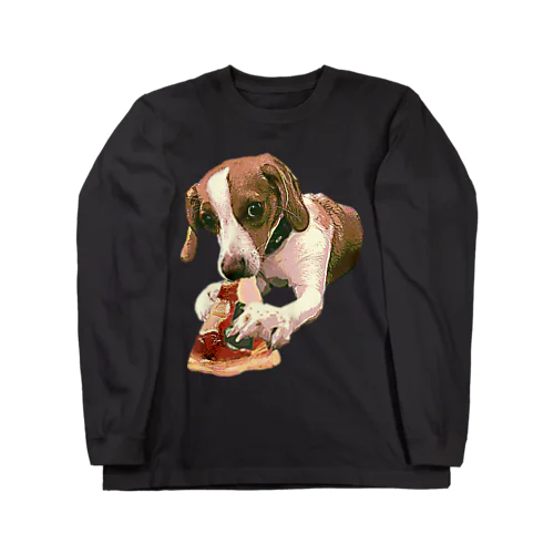 ピザ犬 ロングスリーブTシャツ