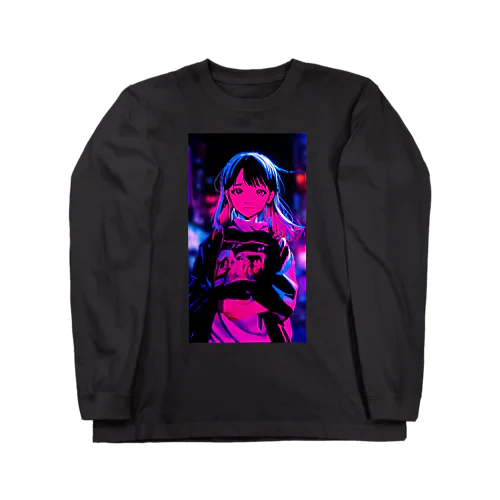  #Neon shibuya Long Sleeve T-Shirt