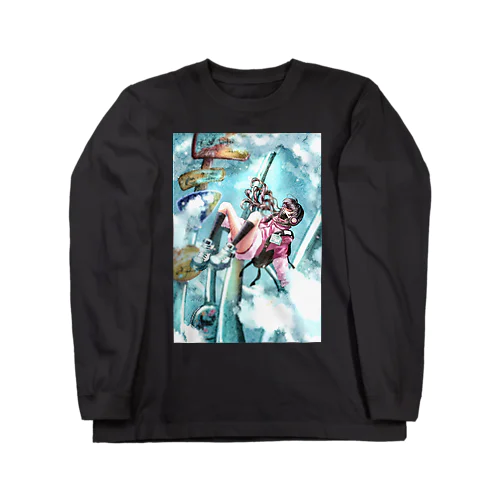 青に浮く Long Sleeve T-Shirt