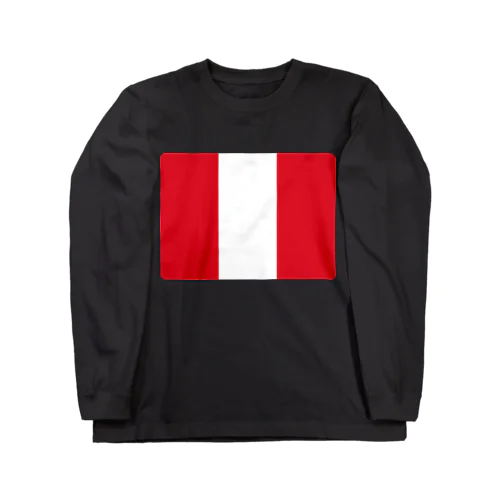 ペルーの国旗 Long Sleeve T-Shirt