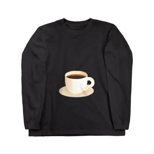 シンプル コーヒー Long Sleeve T-Shirt