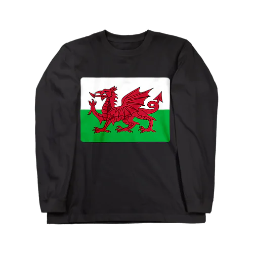 ウェールズの旗 ロングスリーブTシャツ