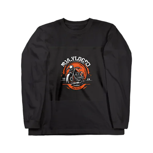 MAYCYCLE - バイク文化の新風を告げるオートバイロゴ Long Sleeve T-Shirt