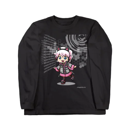 オタクラン/猫耳ちゃん ロングスリーブTシャツ