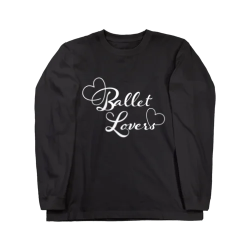 Ballet Lovers white ロングスリーブTシャツ