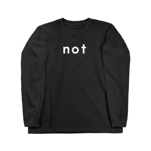 not_logo wh ロングスリーブTシャツ