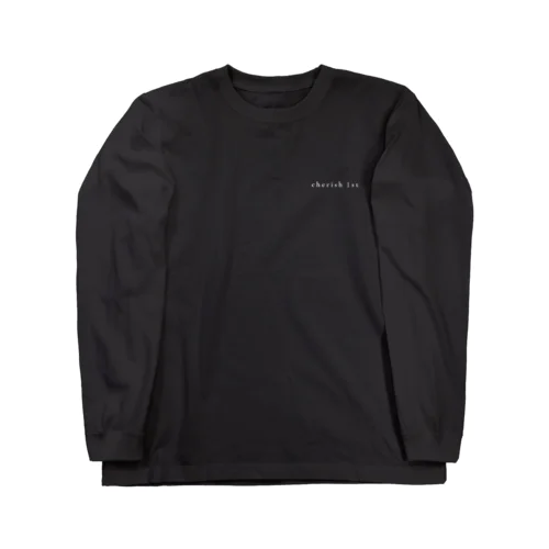 cherish1st　ホワイトロゴ Long Sleeve T-Shirt