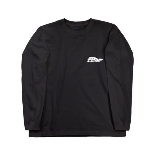 仰臥猫（改） Long Sleeve T-Shirt