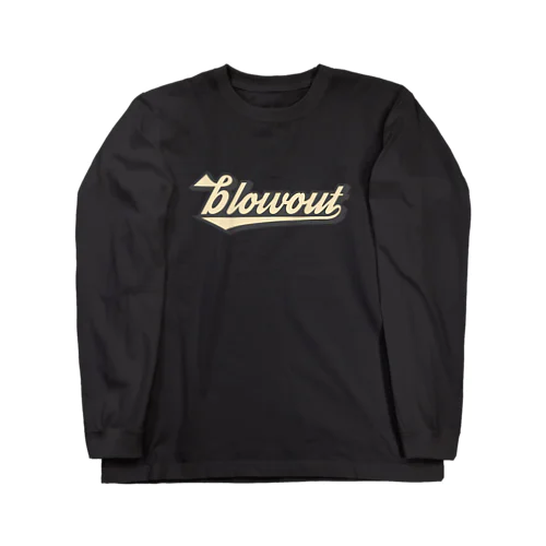 blowout cursive ロングスリーブTシャツ