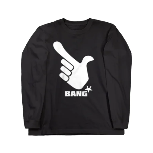 BANG！ 指でピストル ロゴ（W）  ロングスリーブTシャツ