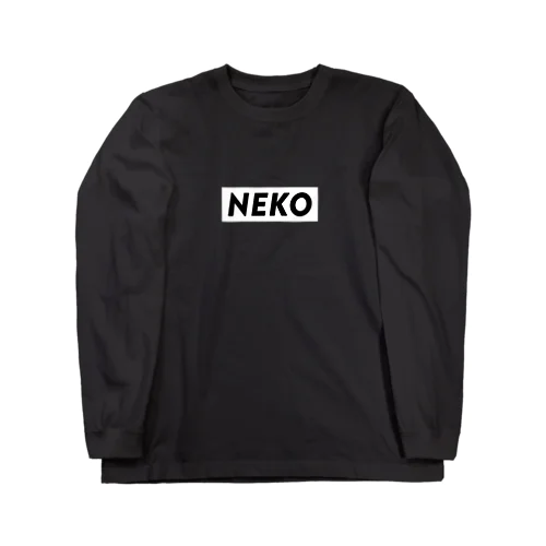 NEKO STORE ボックスロゴ WHITE ロングスリーブTシャツ