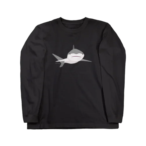 ほわっとサメ/ぽんっとワンポイント Long Sleeve T-Shirt