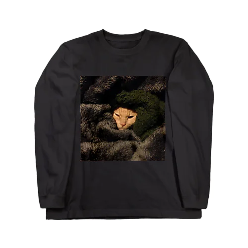 埋もれ猫 Long Sleeve T-Shirt