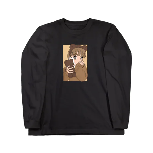 くまちゃんだいすきクラブ（brown） ロングスリーブTシャツ