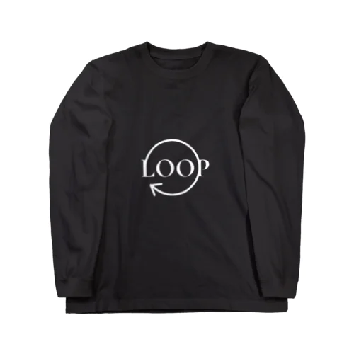 白ロゴ(LOOP) ロングスリーブTシャツ