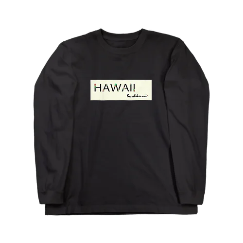 HAWAII　プルメリア Long Sleeve T-Shirt
