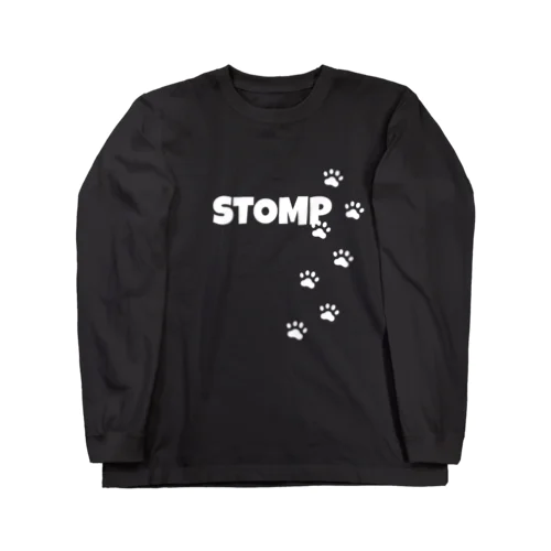 STOMP🐾(White) ロングスリーブTシャツ