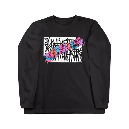 graffiti ステッカービリビリスローアップ ロングスリーブTシャツ