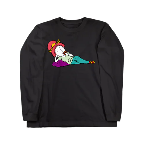 Laziness_2／濃色ロングスリーブTシャツ Long Sleeve T-Shirt