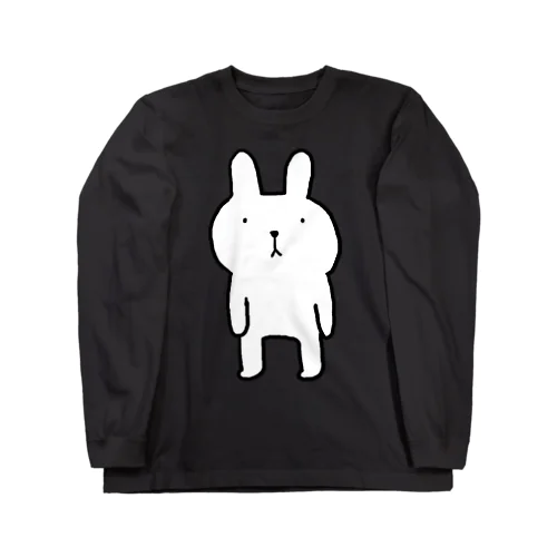 ふつウサ直立 Long Sleeve T-Shirt