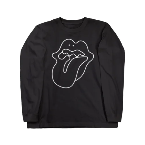 ぐにゃっとしたくちBLACK Long Sleeve T-Shirt