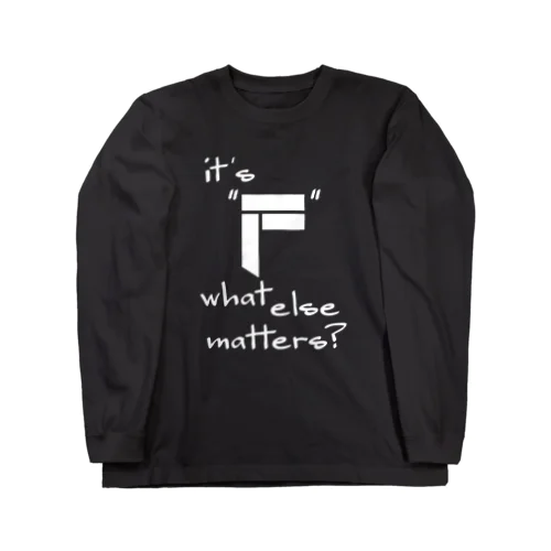 FFC Fワードロゴ ホワイトプリントコレクション -  Long Sleeve T-Shirt