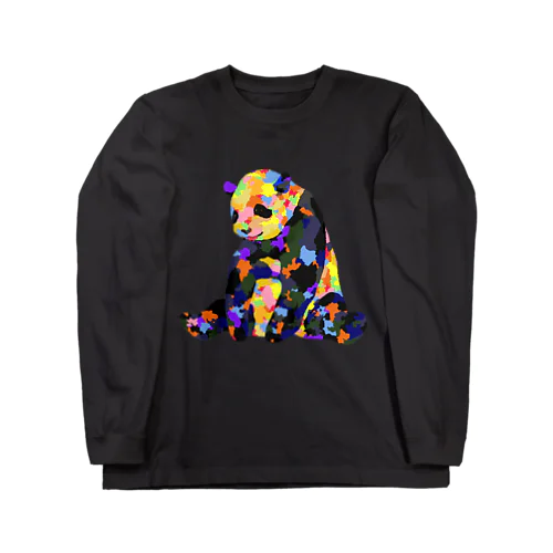 カラフルなパンダ Long Sleeve T-Shirt