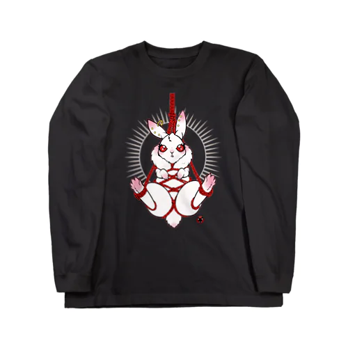 吊り緊縛ウサギ:白 Long Sleeve T-Shirt