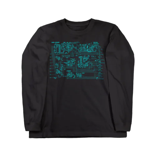 TB-303 回路図（mint） Long Sleeve T-Shirt