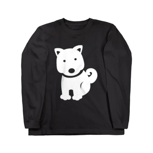 シンプルわんわん（犬）ロンＴ ロングスリーブTシャツ