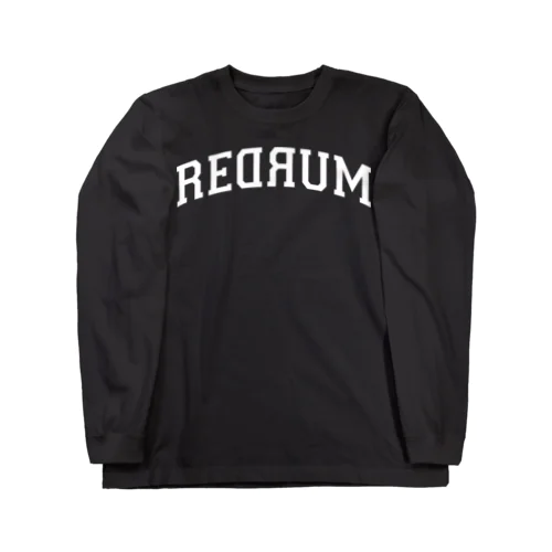 REDRUM 白文字 Long Sleeve T-Shirt