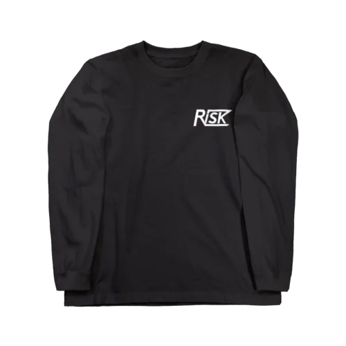 ブラック　RISKロンt ロングスリーブTシャツ