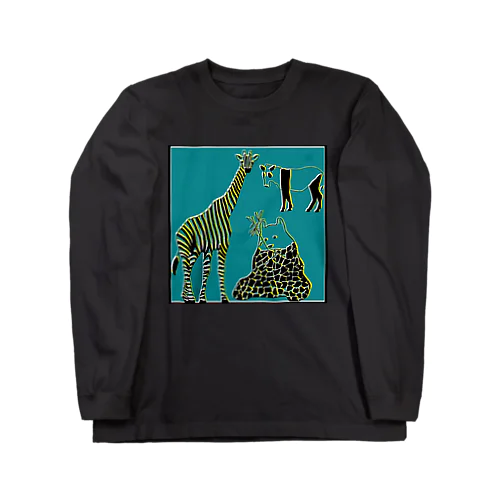 キリンとパンダとシマウマ Long Sleeve T-Shirt