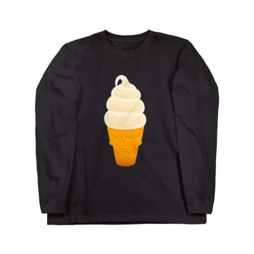🍦光るソフトクリーム 롱 슬리브 티셔츠
