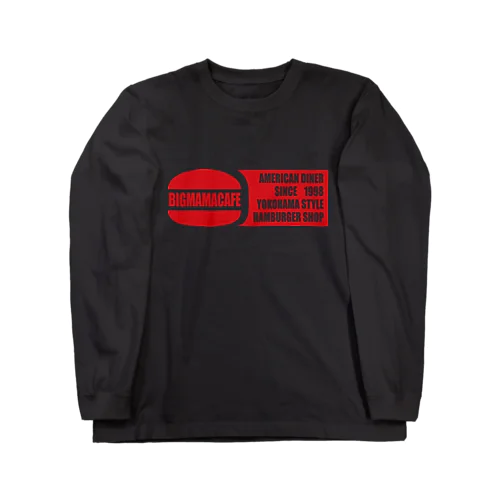 Bigmamacafe レッドロゴ Long Sleeve T-Shirt